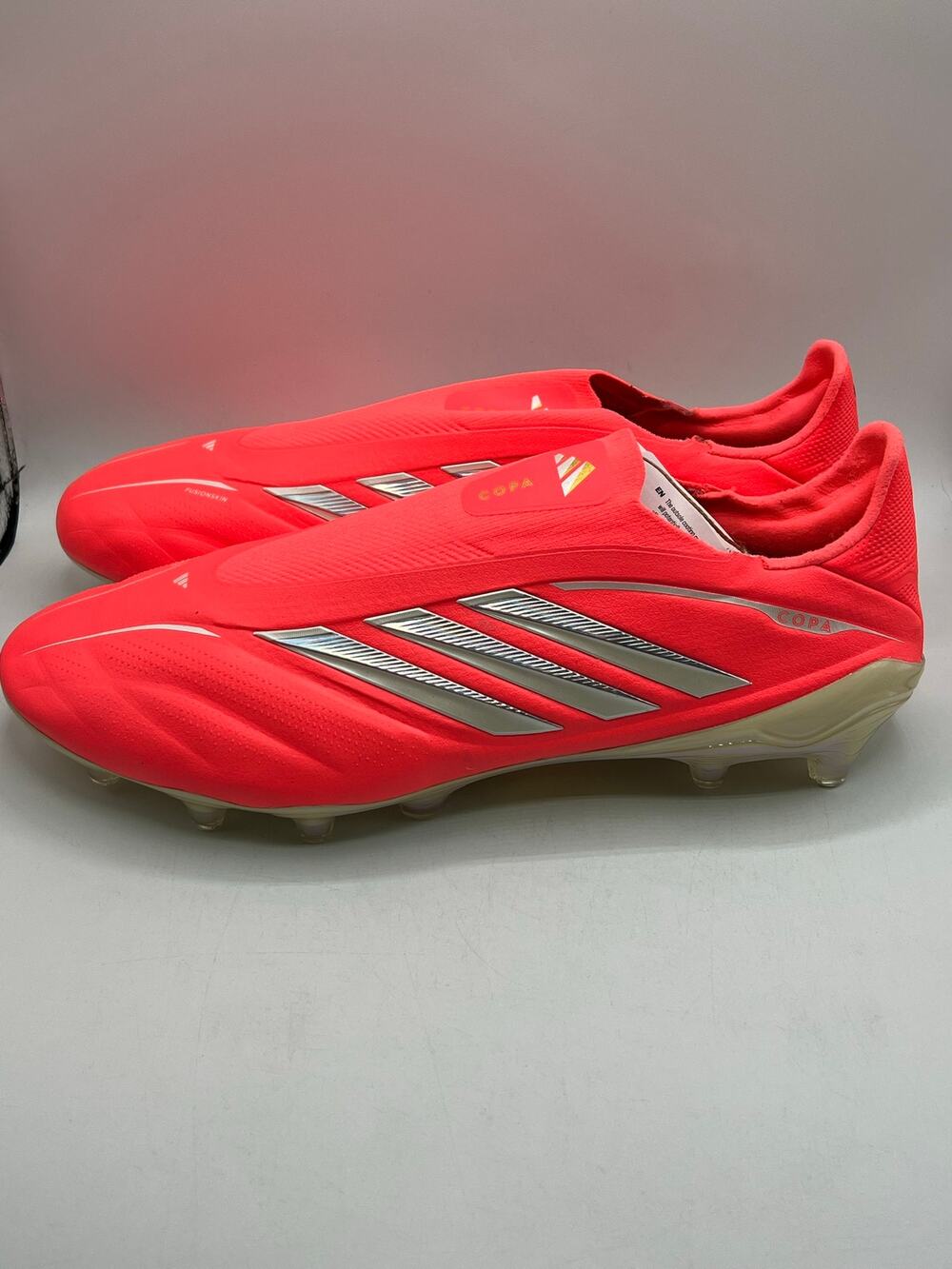 Adidas Copa Pure IV Elite Laceless FG ‘Solar Turbo’ size 9.5 mens